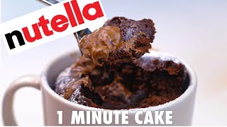 How to make eggless chocolate mug cake with a nutella twist in just 1
minute this has no eggs, butter and you bake it the microwave for
minu...