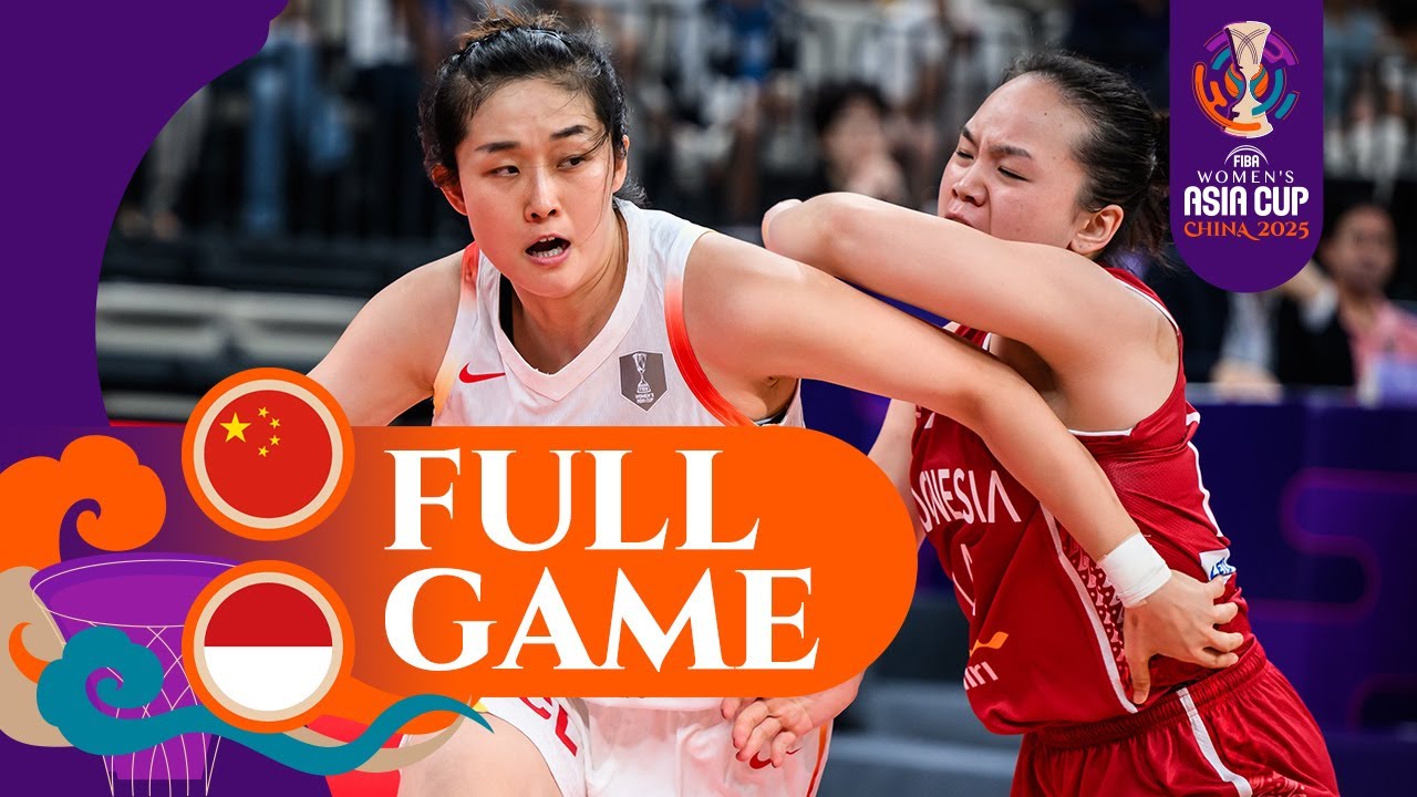 China v Indonesia | Full Basketball Game | FIBA Women's Asia Cup 2025-Division A