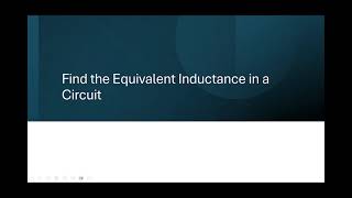 Find the Equivalent Inductance in a Circuit