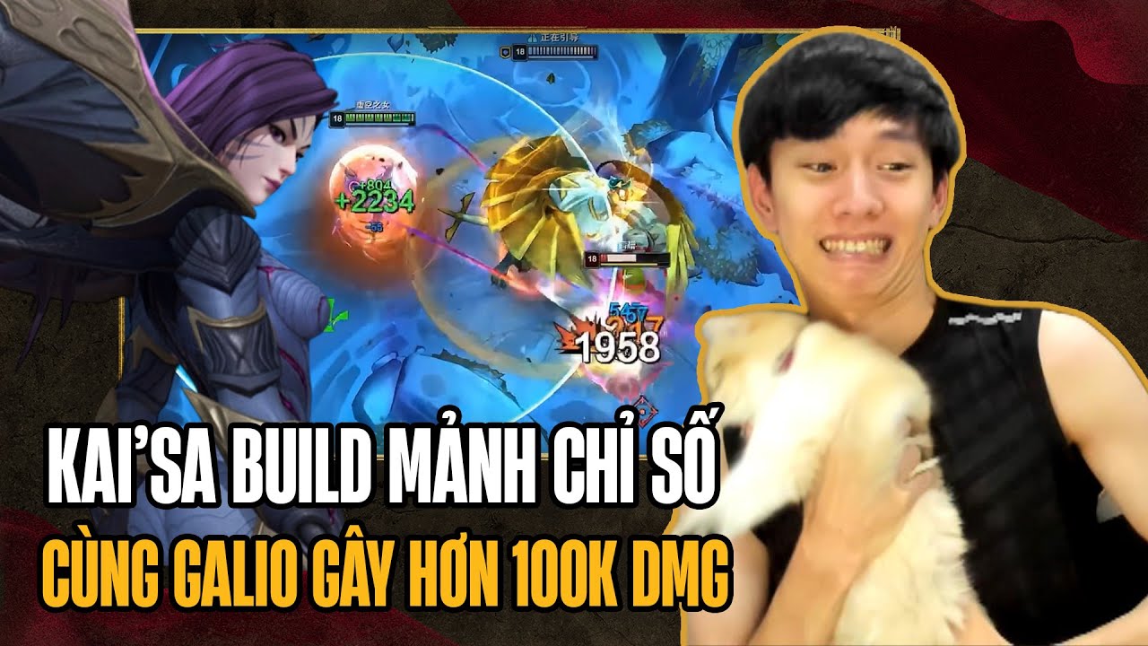 (Vietsub) Xiaochaomeng Thử Nhân Phẩm Với Kai'Sa Mảnh Chỉ Số Kết Hợp Galio Và Cái Kết Mãn Nhãn