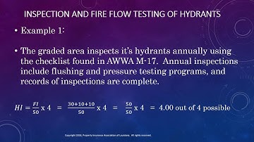 6.3 Inspection and Fire Flow Testing of Hydrants
