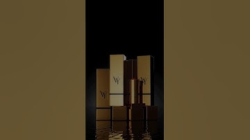 Animation of lipstick with gold case in blender 3D #productdesign #cosmetics #finalresults #motion