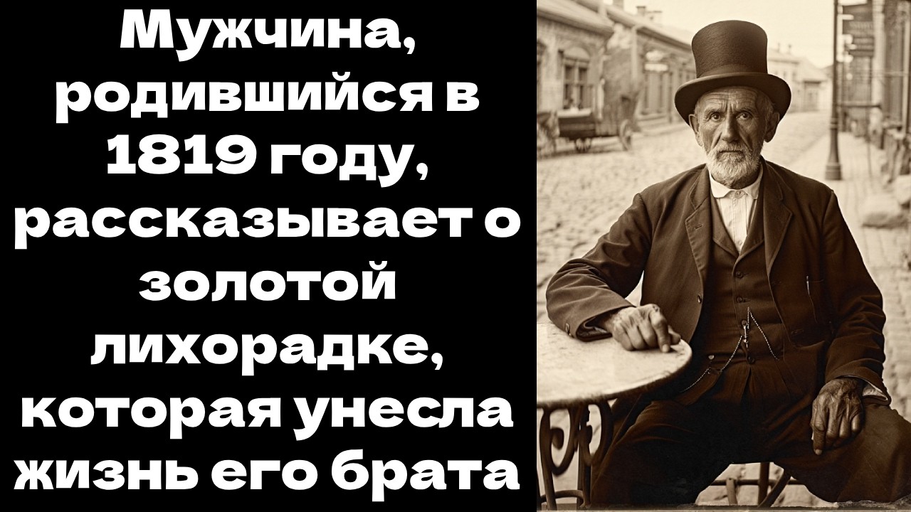 Мужчина, родившийся в 1819 году, рассказывает о золотой лихорадке и смерти брата в Сибири - Запись