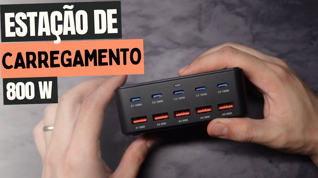 Estação de carregamento USB de 800w do AliExpress, vale a pena?