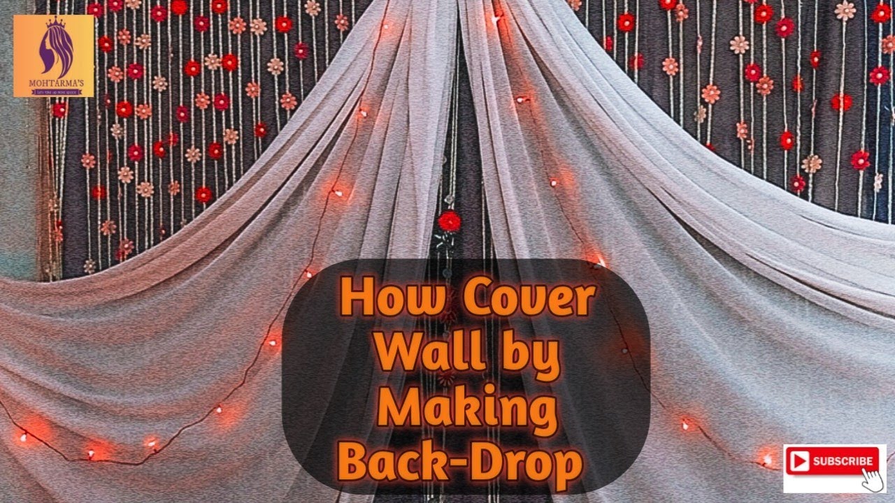 Wall Backdrop Idea for Youtube Channel How to Cover Wall Creatively