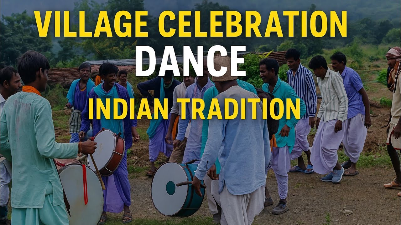 Traditional Tribal Drum Dance in Indian Village | Amazing Rural Celebration Music