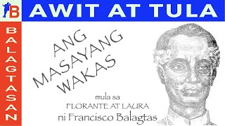 Tula 👏🏻 'ANG MASAYANG WAKAS' (mula sa 'Florante at Laura') ni Francisco Balagtas