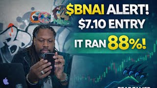 $BNAI Stock Alert | $7.10 Entry → 88% Run 🚀 LIVE Momentum Trade Breakdown