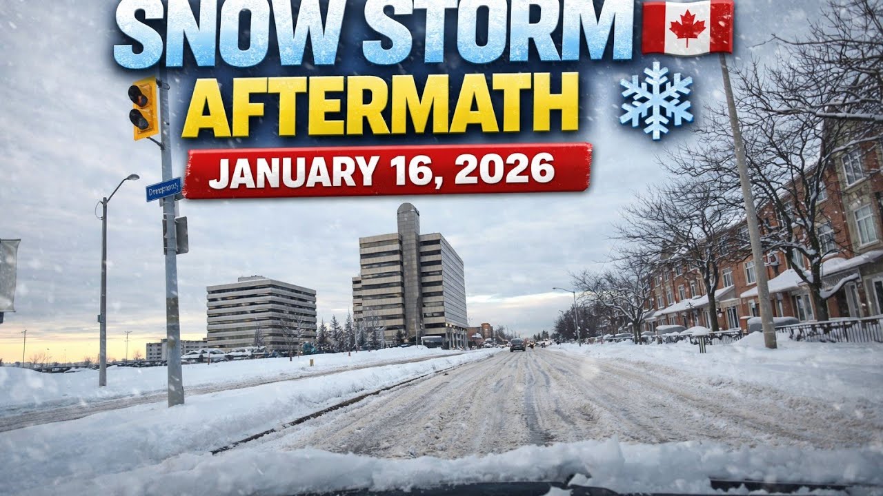 Snow Storm Aftermath in Toronto | January 16, 2026 ❄️