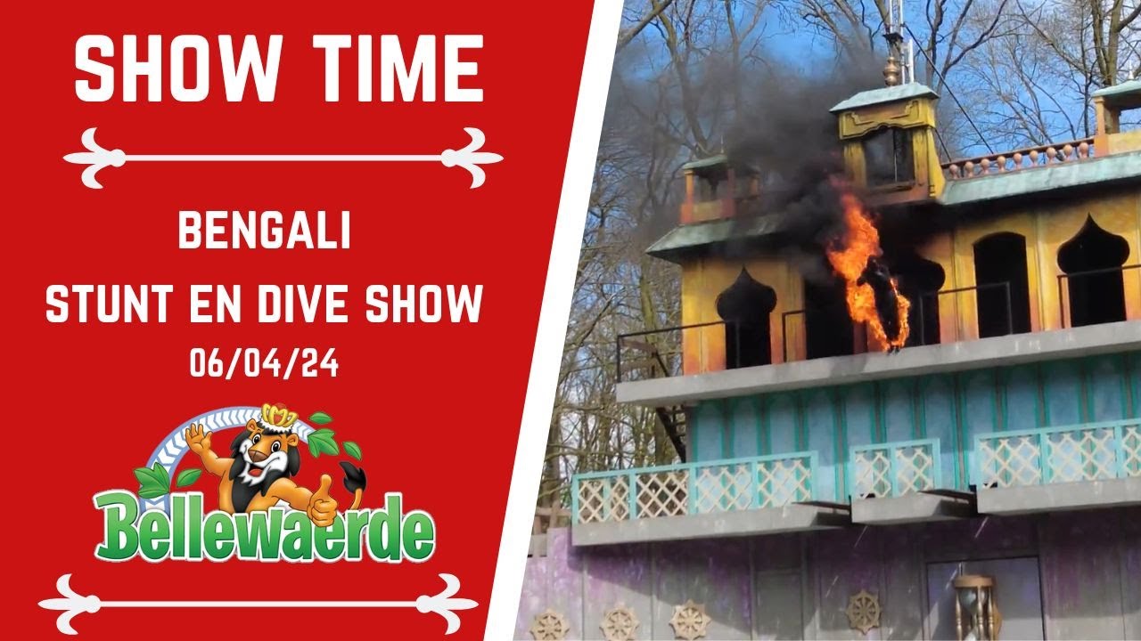 Bengali stunt en diveshow 2024 @Bellewaerde