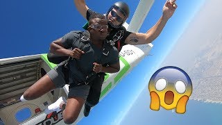 Michael Dapaah conquers his fear of heights... (13,000 FT DROP)