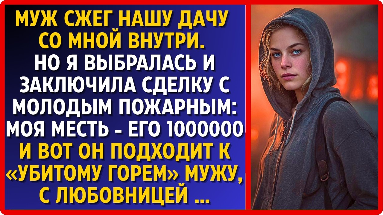 Муж поджег меня в доме. Я спаслась и наняла пожарного. Цена его мести — миллион.