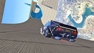 تحدي التفحيط المستحيل في لعبة جي تي أي 5 | GTA V Car Parkour Challenge