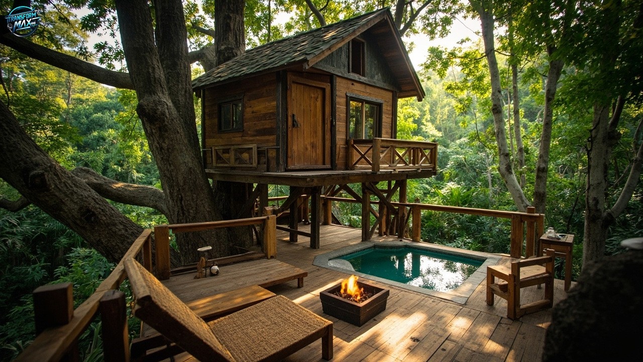 Building the Ultimate Treehouse with a Stunning Pool – A Real-Life ...