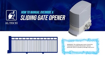How to Manual Override a Sliding Gate Opener - ALTECH AUTOGATE #slidinggate #how #tutorial #altech