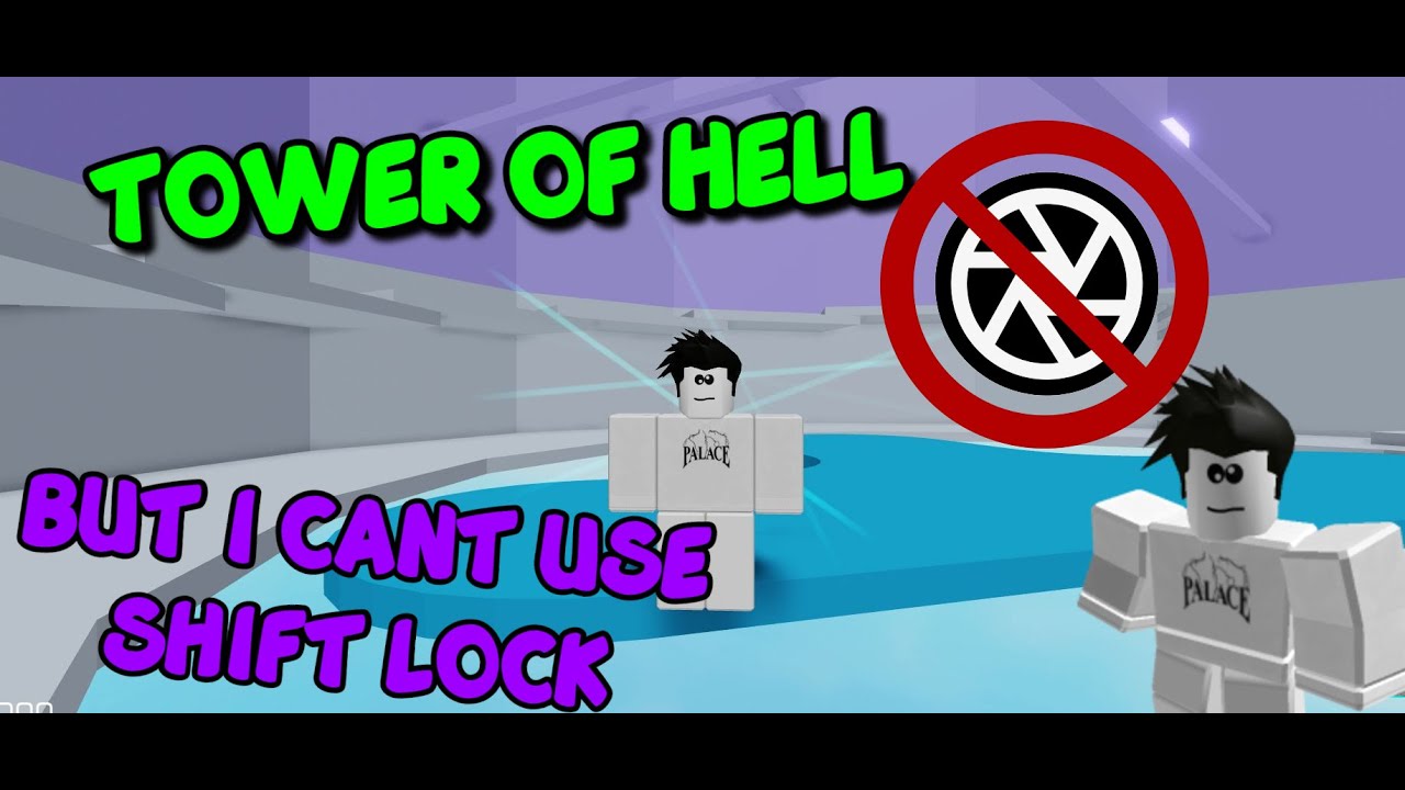 Roblox Tower Of Hell No Shift Lock Challenge It Was Hard