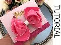 🎀 Laço 3 Marias - Fita n 9 -  DIY hair ribbon bow