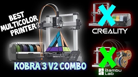 Anycubic kobra 3 v2 combo better than bambu & creality? The best multicolor 3D printer on a budget?