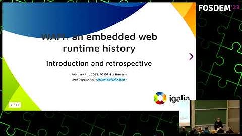 WAM: An embedded web runtime history for LG webOS and Automotive Grade Linux