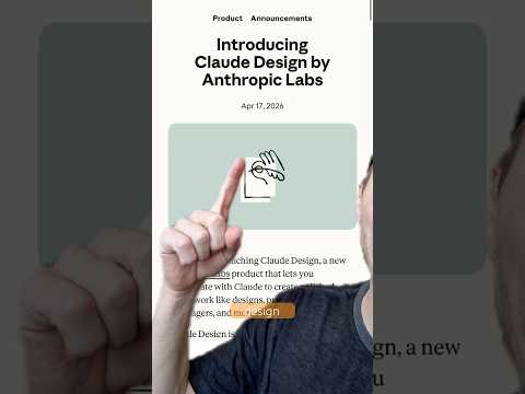 Claude just announced Design! #claude #claudedesign #anthropic #aidesign