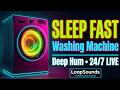 Washing Machine White Noise 🌀 24/7 Deep Sleep Ambience (No Music) - Instant Insomnia Relief