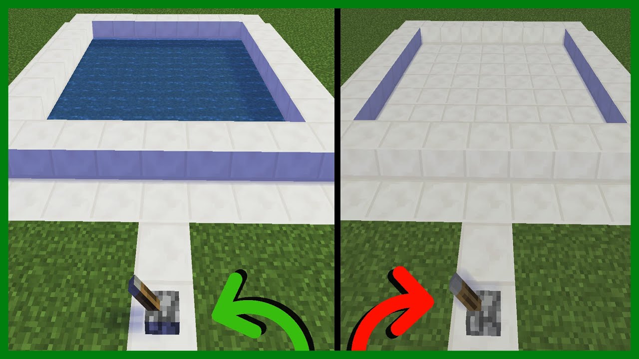 Minecraft How To Make An Automatic Pool