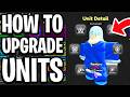 How to Upgrade Units and Make Units Equip Gear in Anime Squadron Roblox - Full Guide