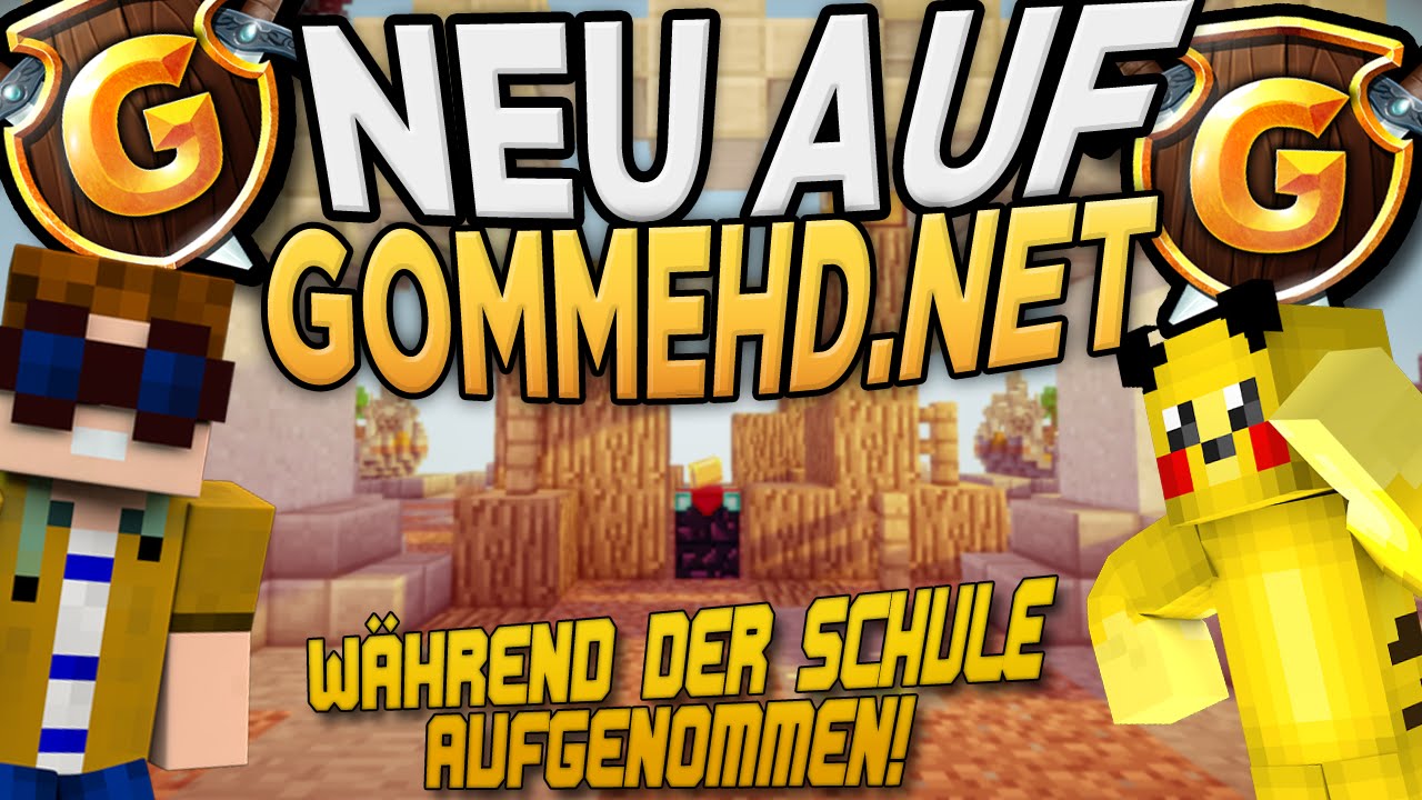 NEUER Spielmodus auf GOMMEHD.NET! & SCHUL AUFNAHME! - Skywars mit TheBietz | CraftingPat