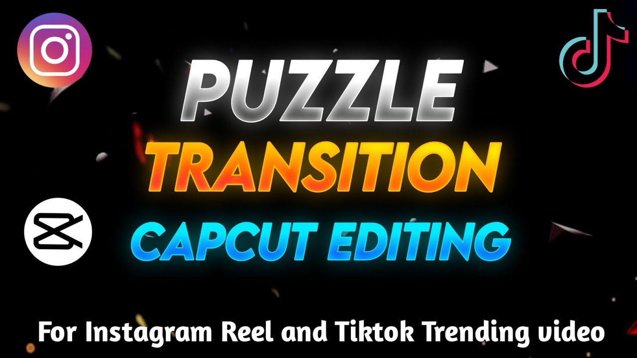 Capcut New Video Editing || How to Make Photo Puzzle Transition Video ...