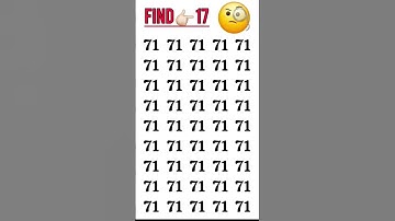 71/17🤔🤔🤔 #quiz #illusion #challenge #puzzle #find #mathematics #ढूंढो #gkquiz #paheliyan