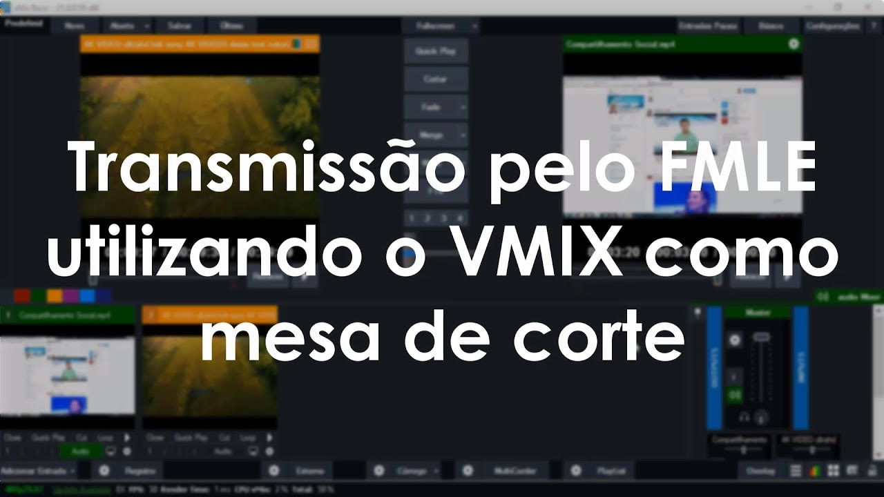 Como usar o Vmix como mesa de corte no Adobe Flash Media