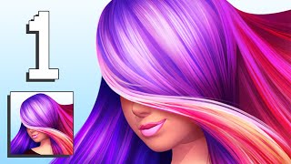Hair Dye - Day 1-3 Gameplay Walkthrough [Android, iOS Game] part 1 screenshot 5