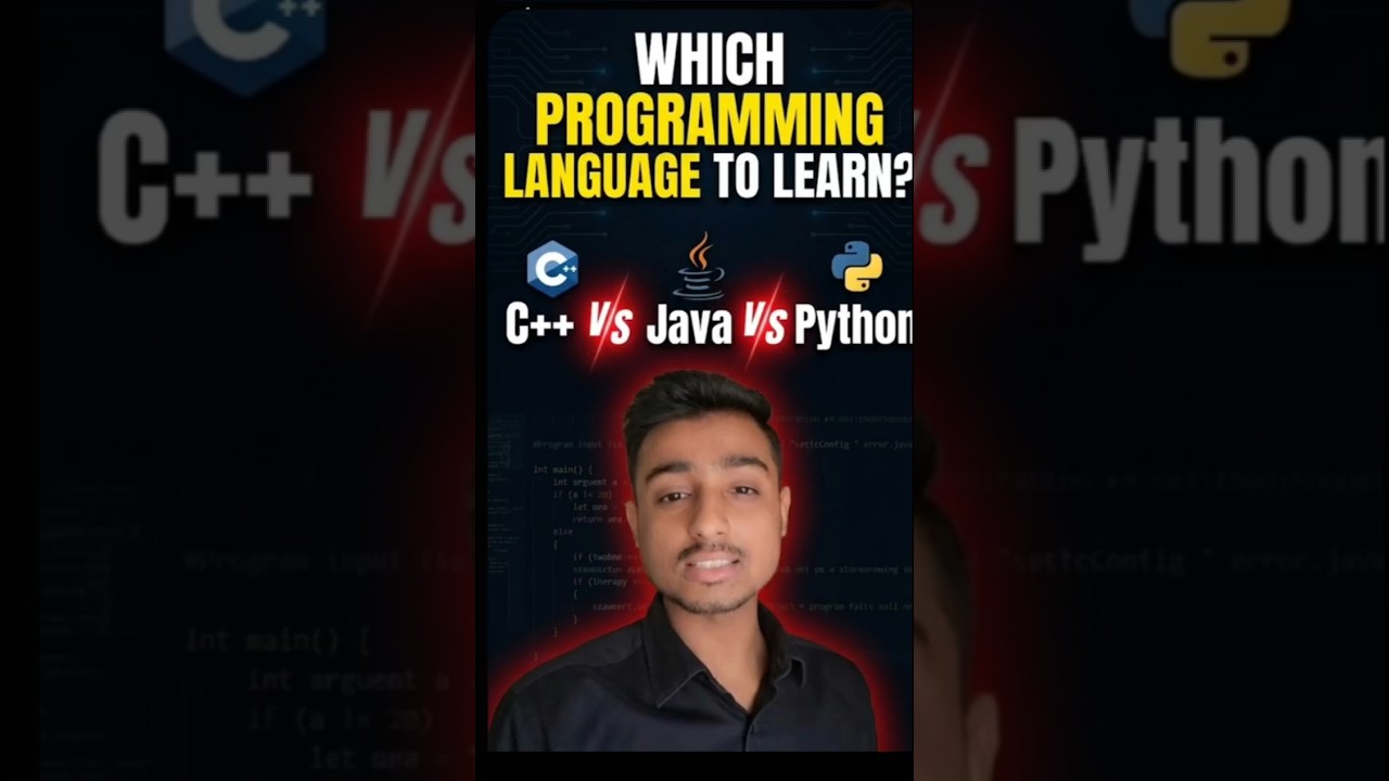 Which Programming Language to Learn? C++ v/s Java v/s Python | Which Language is Best for Beginners?