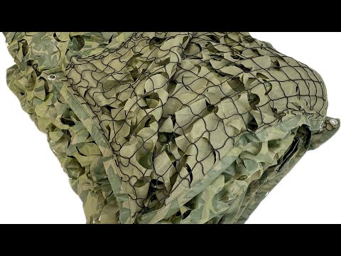 Маскувальна сітка на основі антидронова для бліндажів, окопів, автомобіля, пікапа, позашляховика, техніки Камуфляж №1, видео 1
