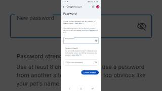 How to vivo y28e mobile  google account password change new password