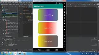 how to custom button multiple color in android Wealth