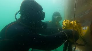 Underwater Ship Rudder Damage Detection And Repair - Commercial Divers