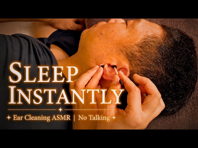 Sleep Instantly 😴 8 Ear Cleaning Triggers | Up-Close Ear Cleaning ASMR | No Talking