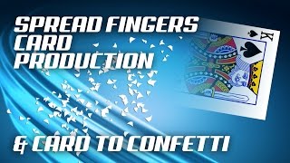Card to confetti & Open fingers card production