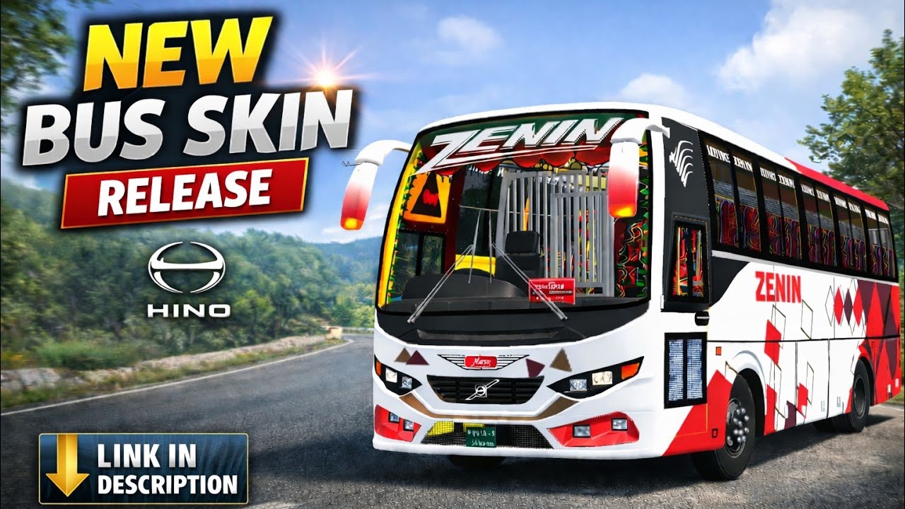 Zenin New Bus Skin For Simulator Indonesia (2026)