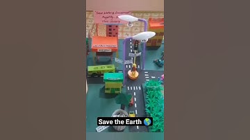 save🌎🤲 earth project 3d model 🌎 #environment model making using cardboard# diy#science