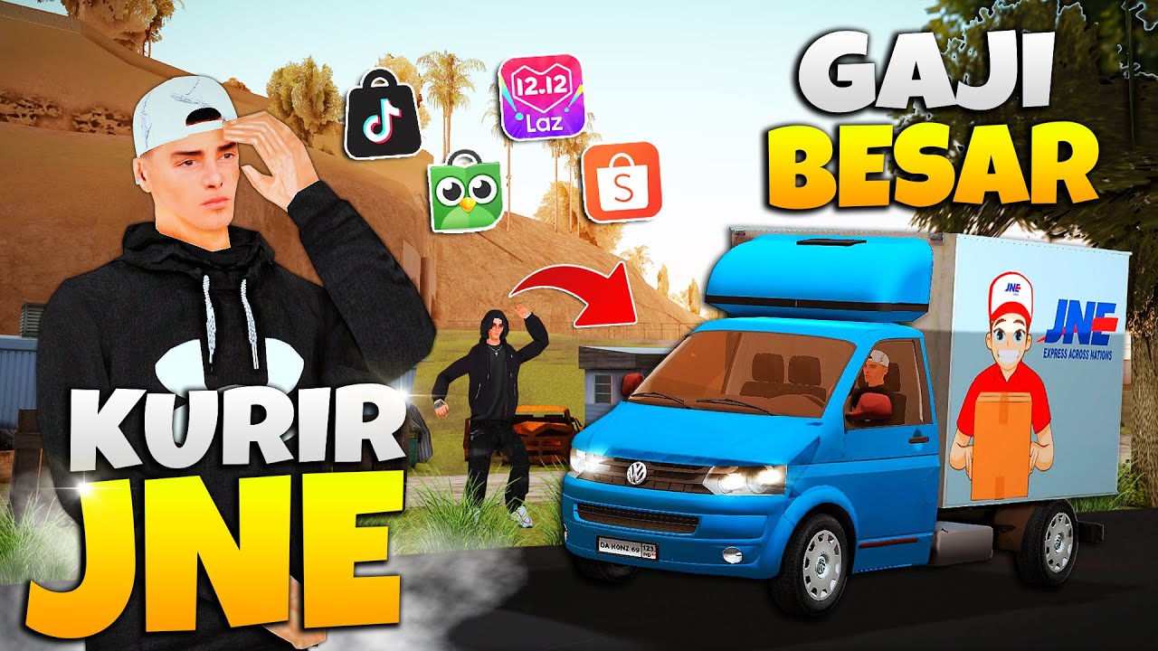 KERJA KURIR JNE !! PERJALANAN HIDUP SEORANG SUPIR MAGANG !!! - GTA SAMP ROLEPLAY