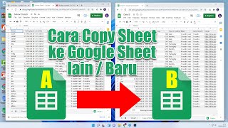 Cara Copy Sheet Ke Spreadsheet Baru Atau Spreadsheet Yang Sudah Ada