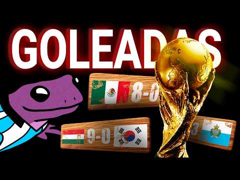 Las 10 Mayores GOLEADAS del MUNDIAL con CONTEXTO