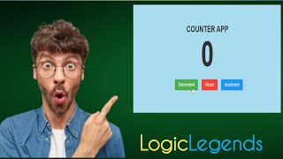 Counter App using HTML CSS JS 2023 | #Javsscript #viral  #trending