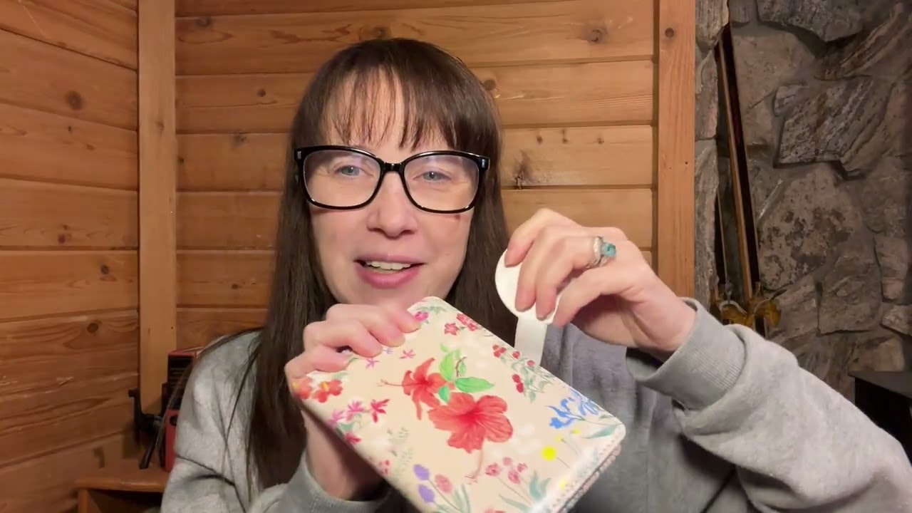 Small floral notebook with full color pages