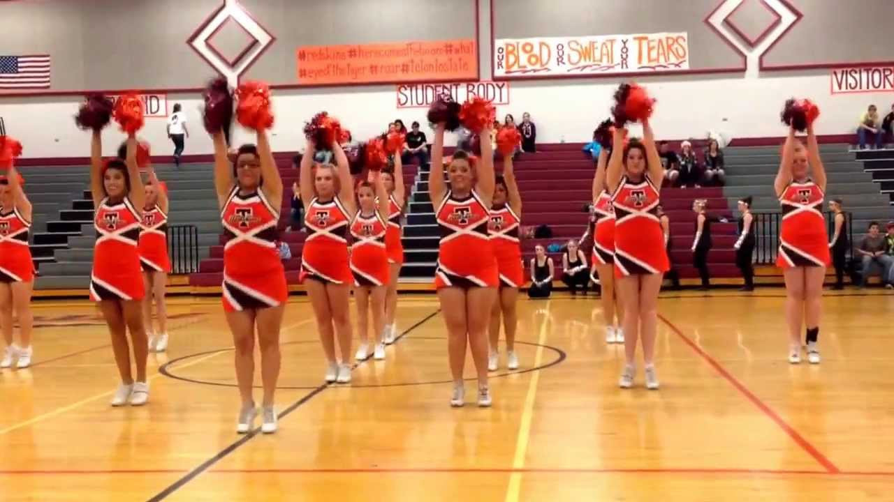 Pom routine- Teton high school cheer team 