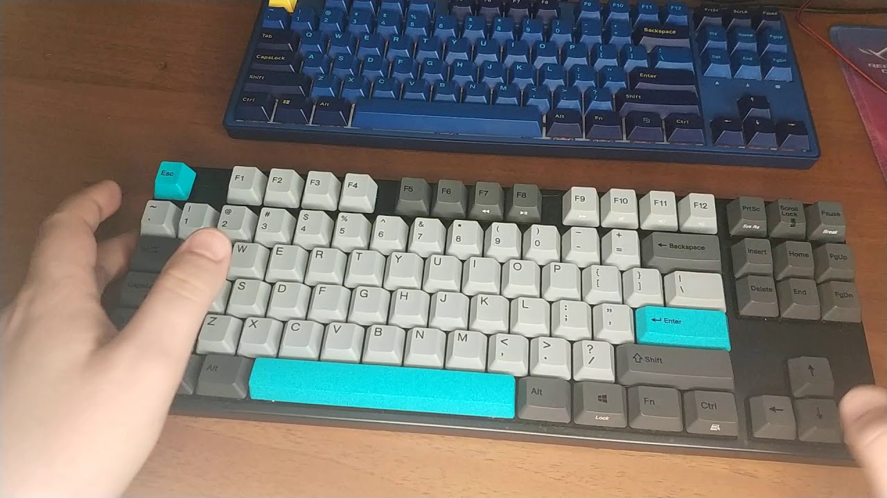 Тайпинг fm.cmmk, cherry mx brown и kailh box red