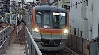 東京メトロ副都心線17000系17185F急行元町・中華街駅行き中目黒駅到着