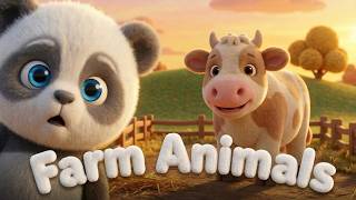 Farm Animals for Babies 🐄 | Panda Visits the Farm | Soft & Calm Cartoon for Toddlers screenshot 5
